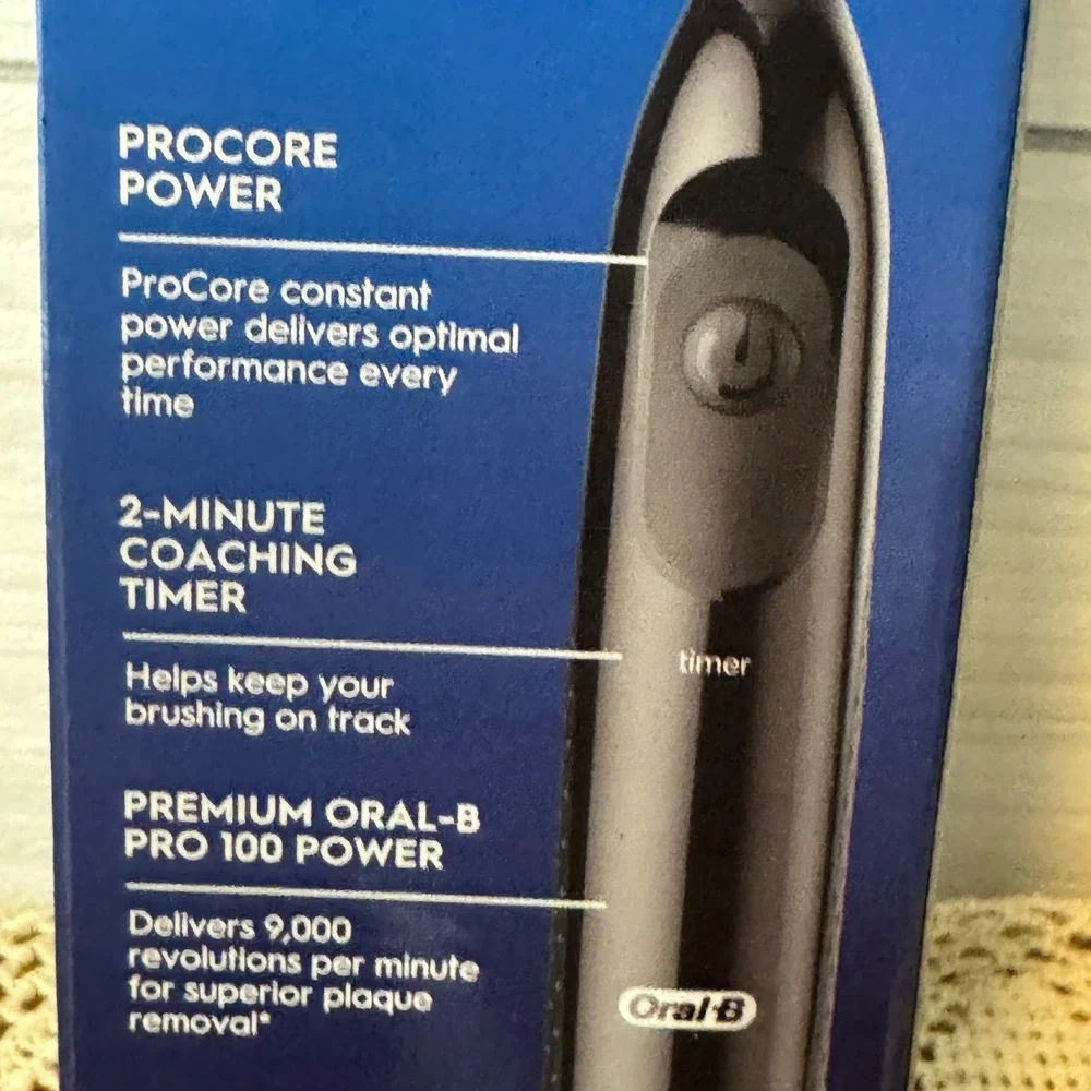Oral-B Pro 100 Power Toothbrush CrossAction Battery Powered Black Oral Hygiene